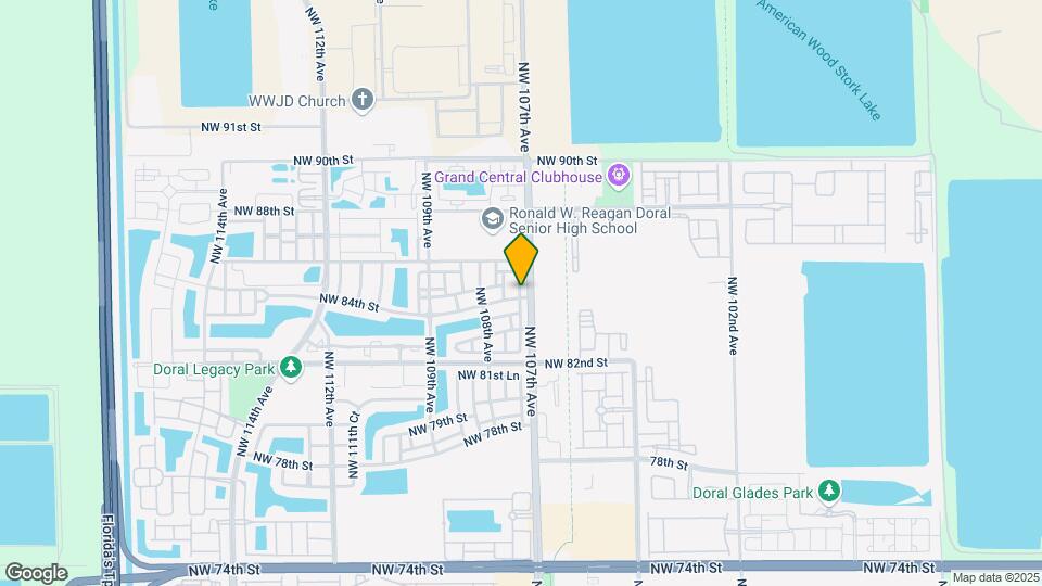 8401 NW 107th Ct Map and Location Details