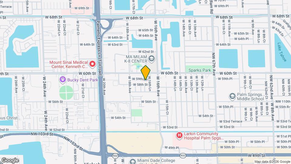 1705 W 58th St Map and Location Details