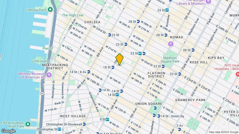 144-146 W 19th St Mapa y Detalles de la Ubicación