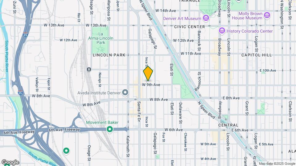902 Inca St, Unit 902 Map and Location Details