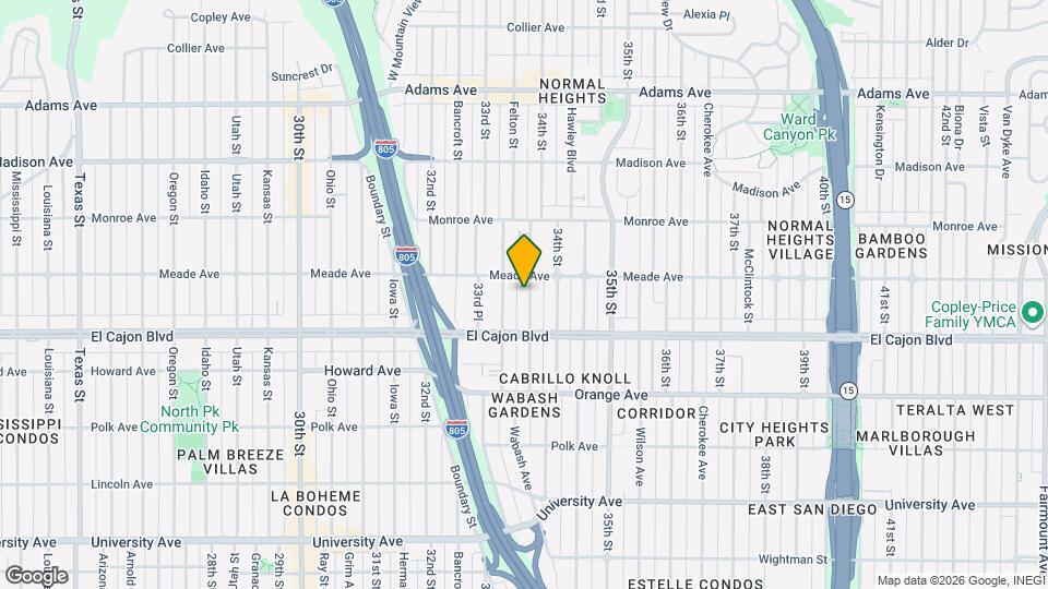 4366-4368 Felton St Map and Location Details