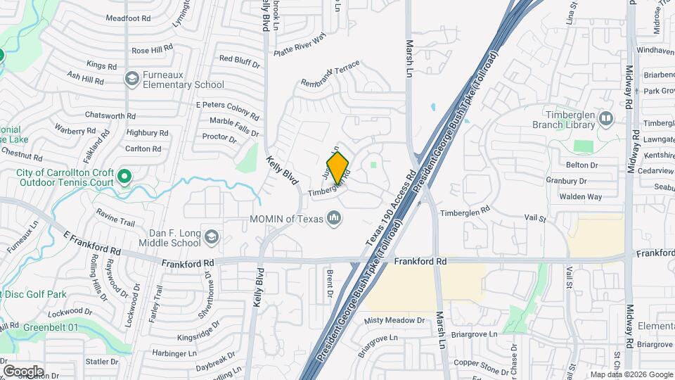 The Lodge At Timberglen Map and Location Details