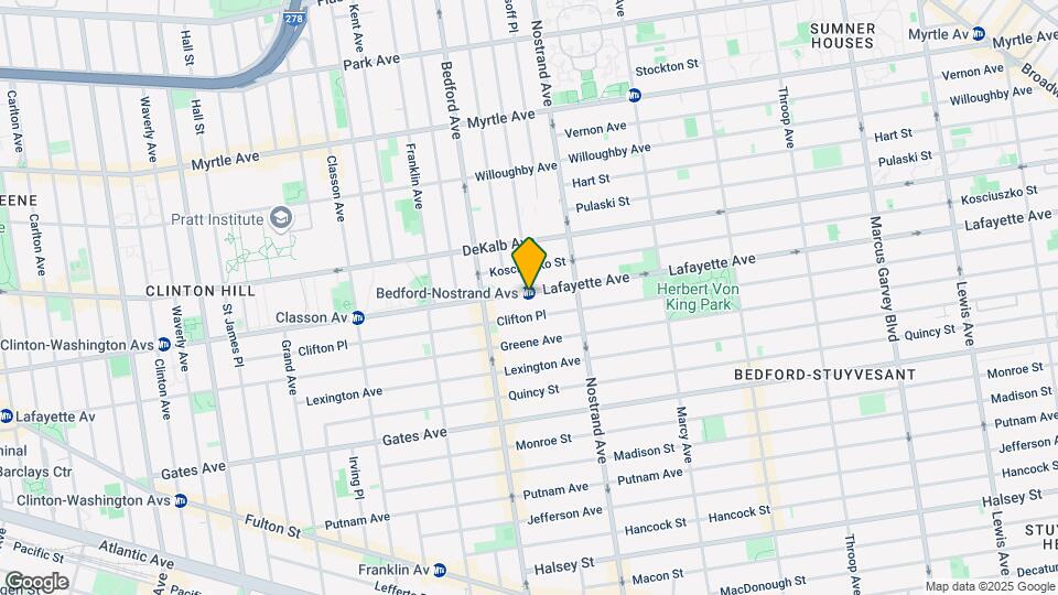 542 Lafayette Avenue Map and Location Details