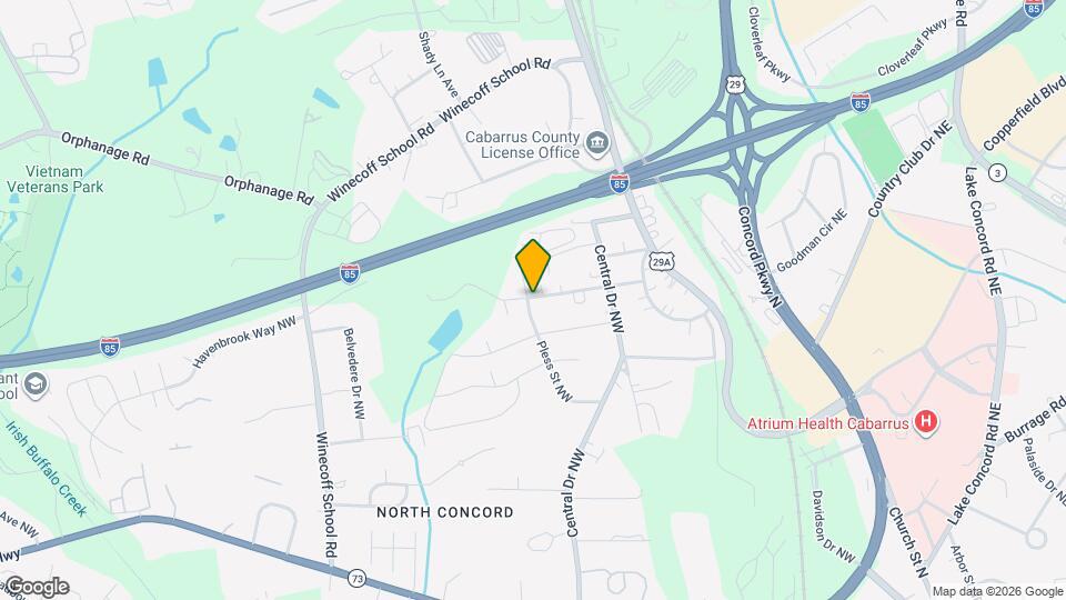 1254 Pless St NW Mapa y Detalles de la Ubicación