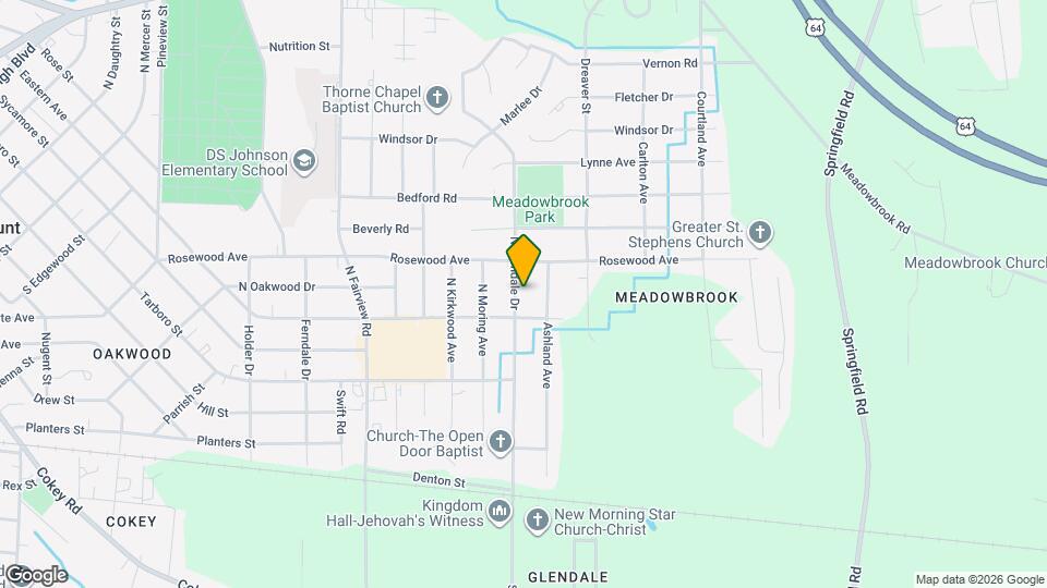 309 N Glendale Dr Mapa y Detalles de la Ubicación