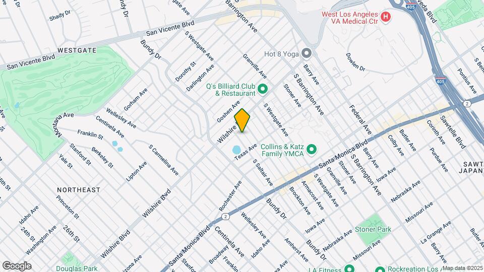 1224 S Saltair Ave, Unit 4 Mapa y Detalles de la Ubicación