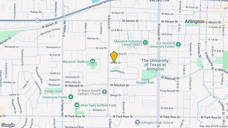 1112 W 4th St Map and Location Details