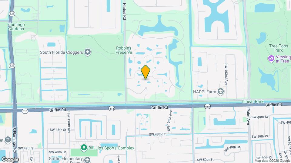 11030 SW 42nd Ct Map and Location Details