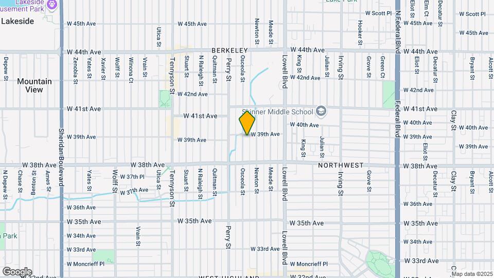 3884 Osceola St Map and Location Details