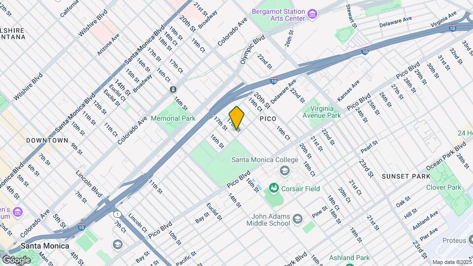 1845 17th St Map and Location Details
