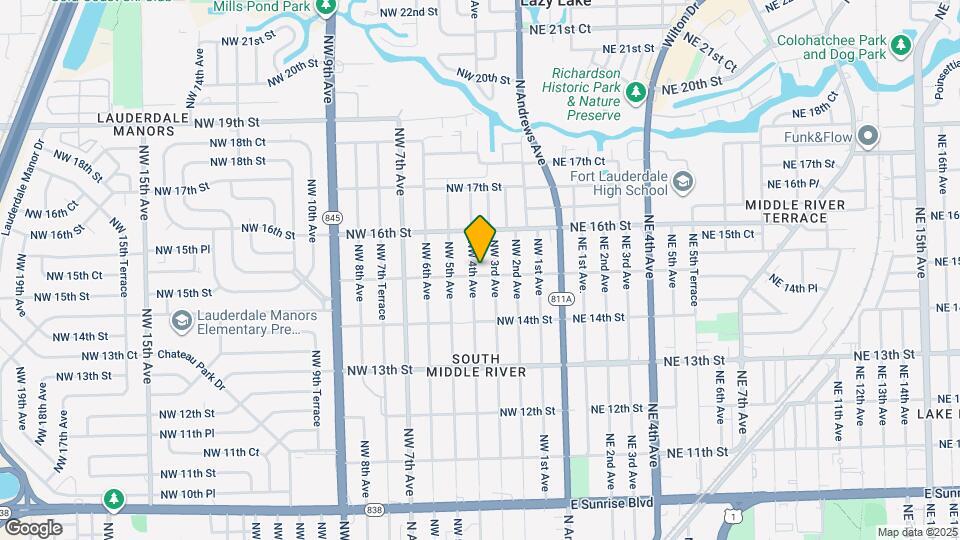 1504 NW 4th Ave, Unit B Map and Location Details