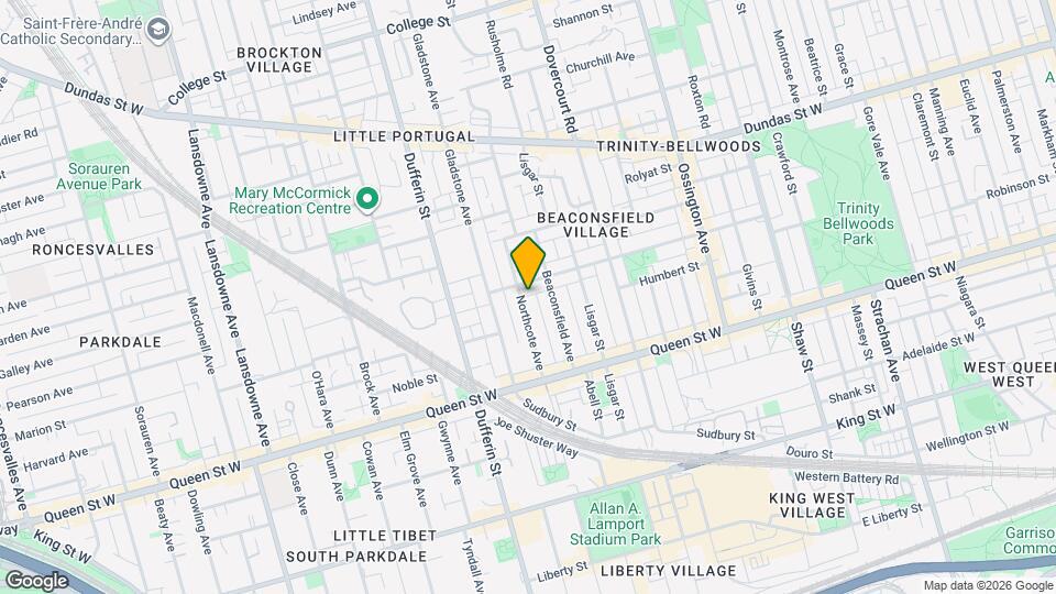 77 Northcote Ave Map and Location Details
