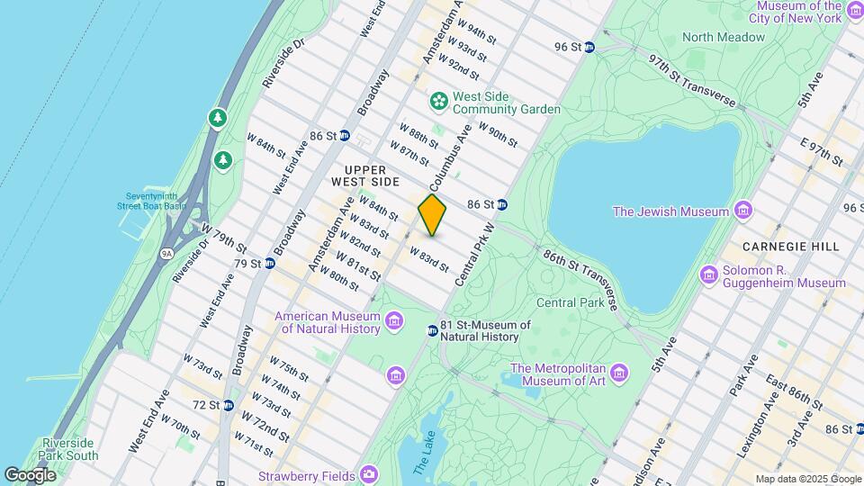 46 W 84th St Map and Location Details