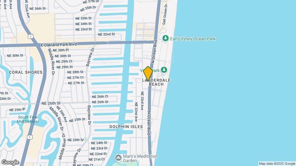 2701 N Ocean Blvd Mapa y Detalles de la Ubicación
