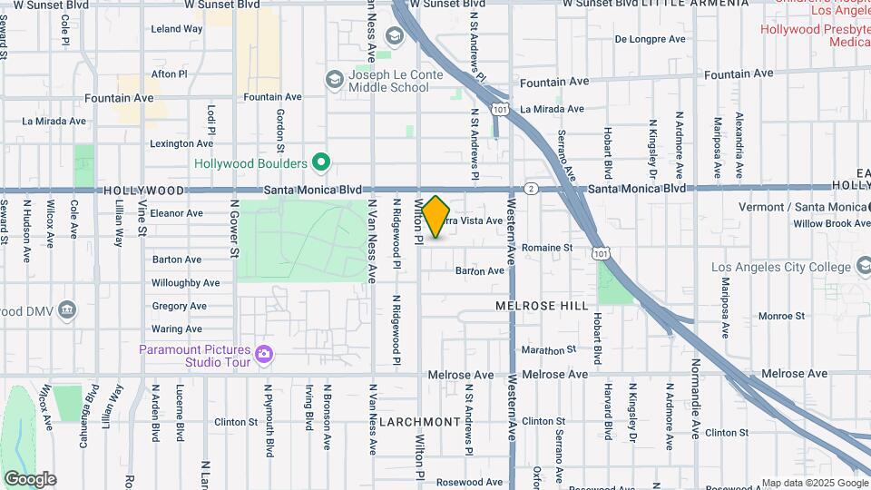 5539 Romaine St Map and Location Details