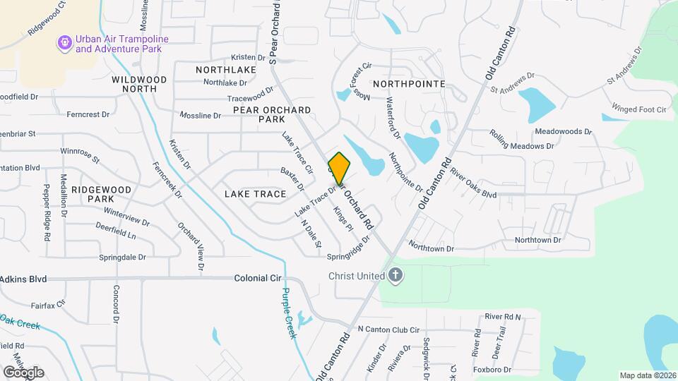 2009 Lake Trace Dr Map and Location Details