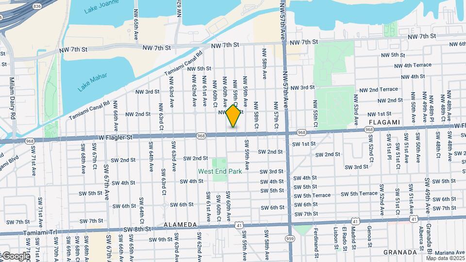 5951 W Flagler St Mapa y Detalles de la Ubicación