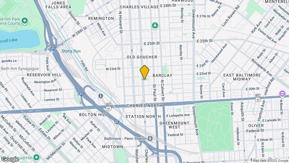 2115 N Charles St Map and Location Details