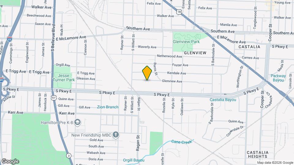 1621 Glenview Ave Map and Location Details