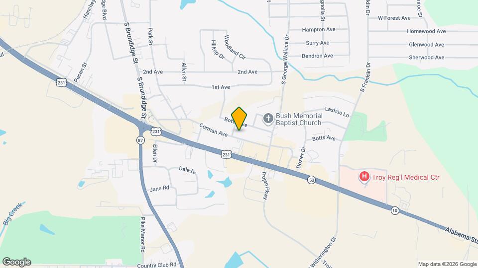 302 Corman Ave Map and Location Details