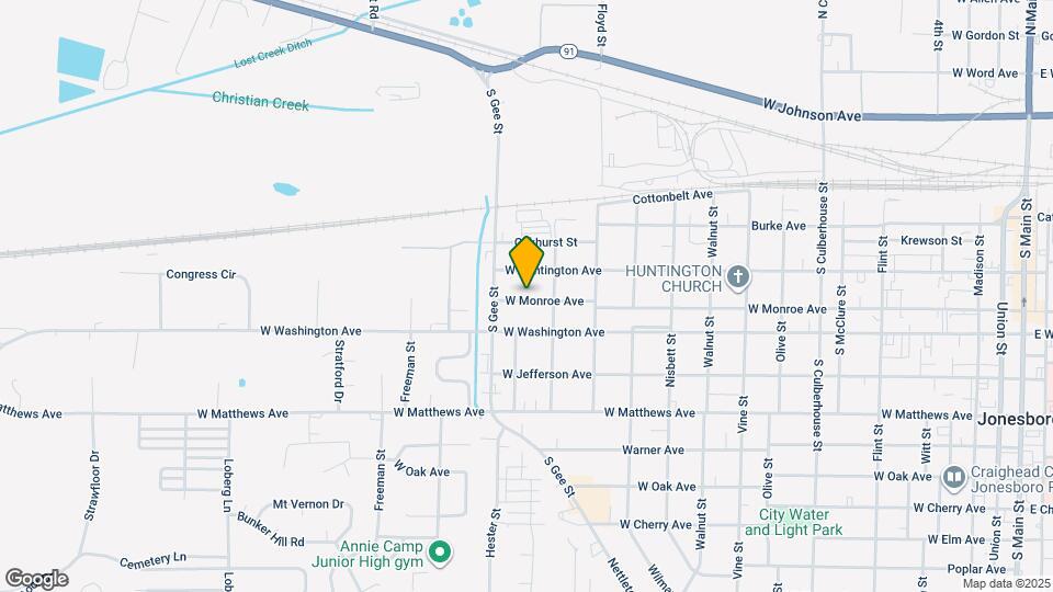 1414 W Monroe Ave Map and Location Details