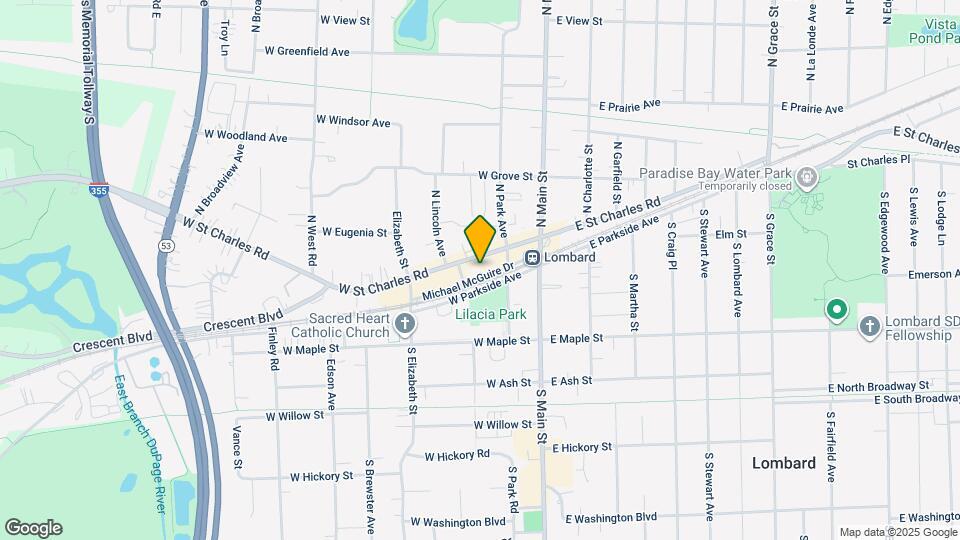 123 W St Charles Rd Map and Location Details