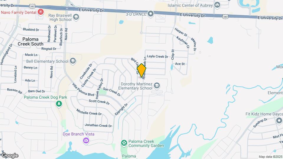 1100 Rivers Creek Ln Mapa y Detalles de la Ubicación