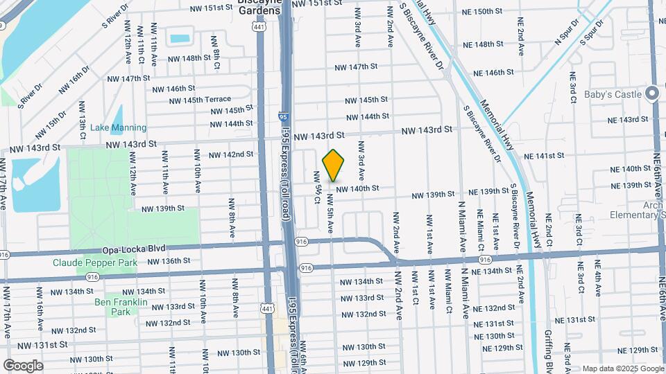 14001 NW 5th Ave Map and Location Details