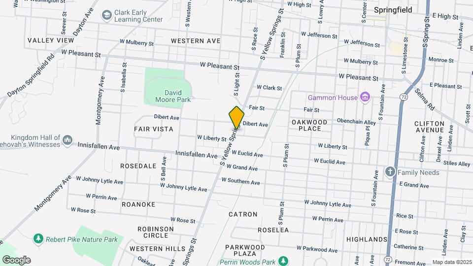 824 S Yellow Springs St Map and Location Details