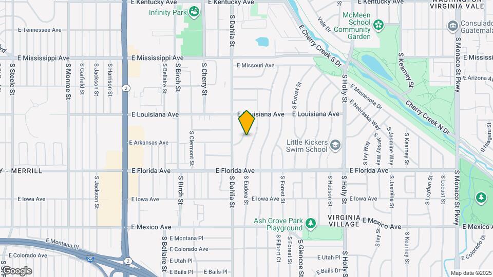 1368 S Edison Way Map and Location Details