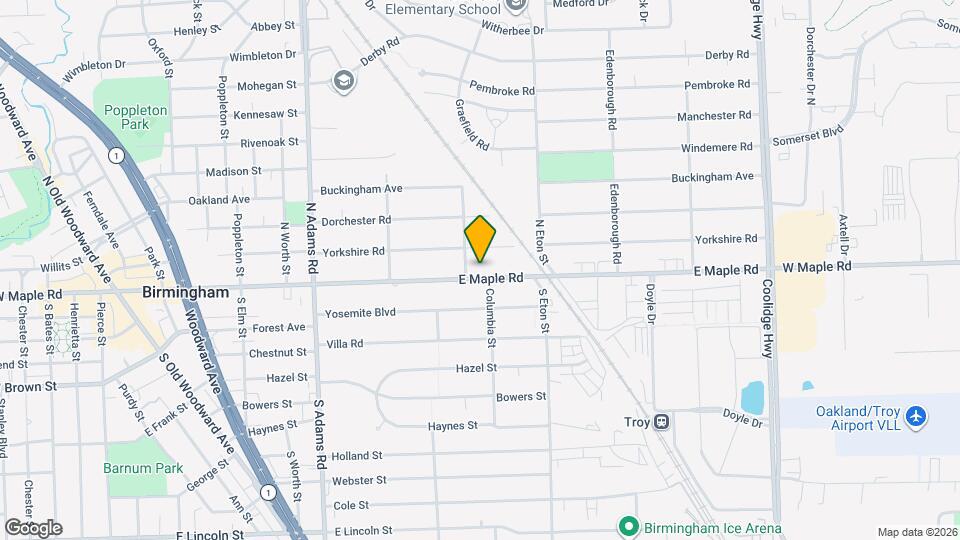 1749 E Maple Rd Map and Location Details