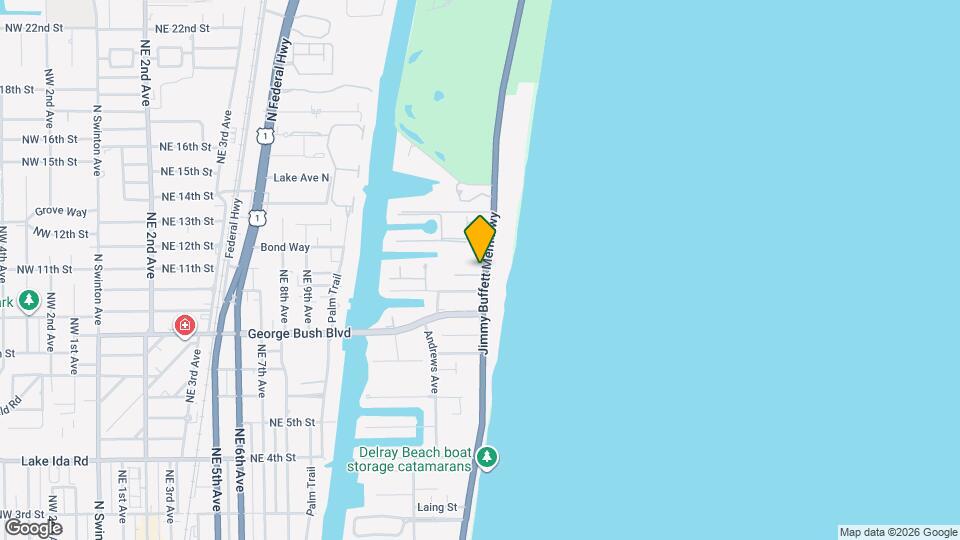 1100 N Ocean Blvd Map and Location Details
