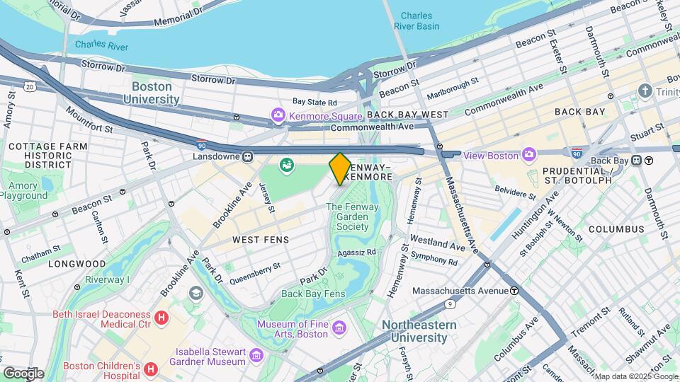 1193 Boylston St, Unit 9 Map and Location Details