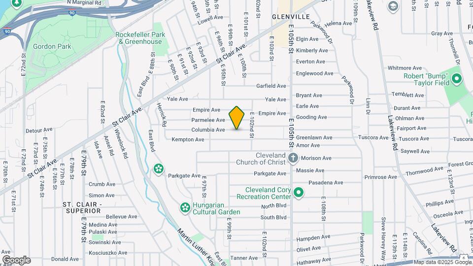 9808 Columbia Ave Map and Location Details