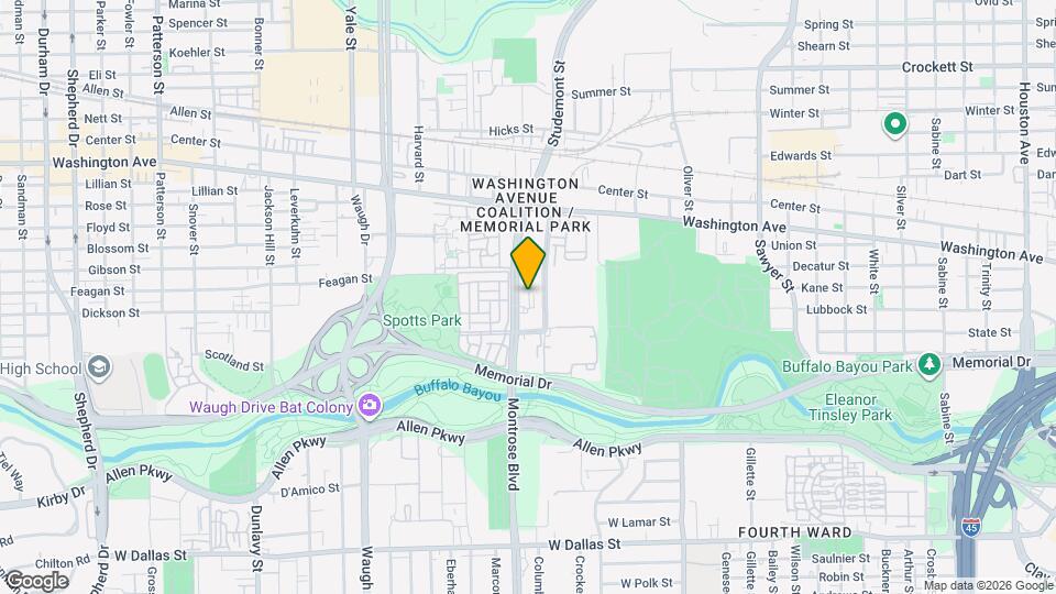 600 Studemont St Map and Location Details