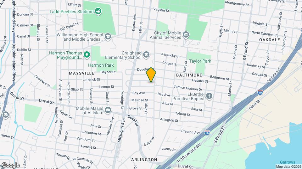 1304 S Cloverleaf Cir Map and Location Details