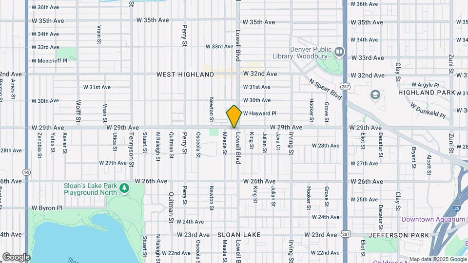 3600 W 29th Ave Map and Location Details