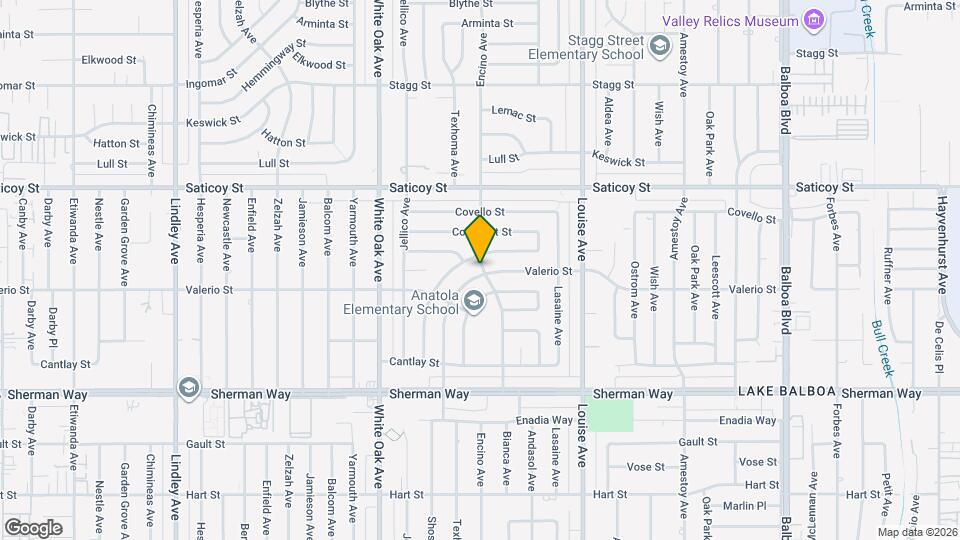 7435 Encino Ave Map and Location Details