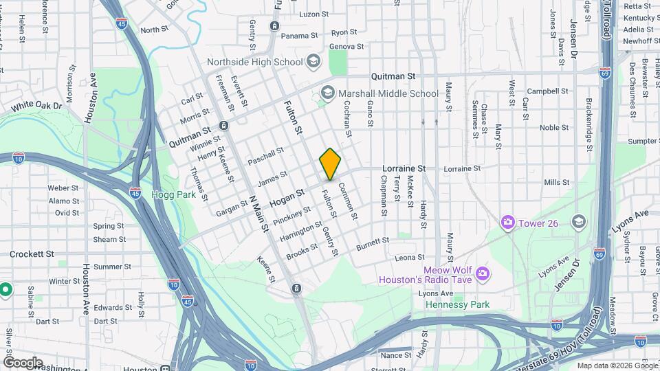 1112 Hogan St Map and Location Details