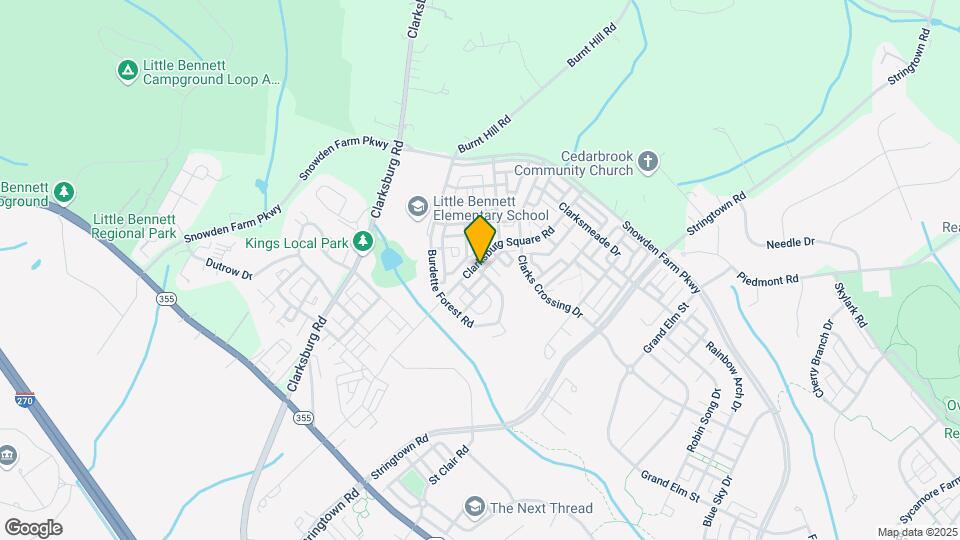12962 Clarksburg Square Rd Map and Location Details