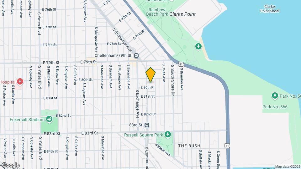 3012 E 80th Pl Map and Location Details