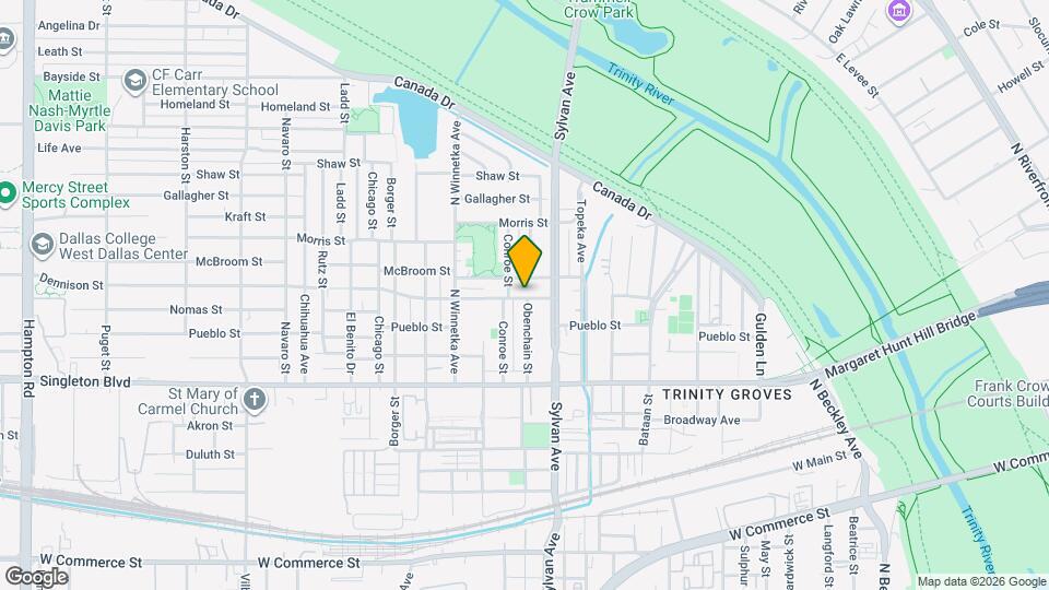 829 Nomas St Map and Location Details