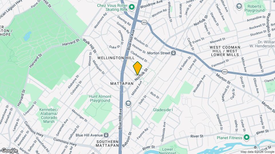 71 Fessenden St Map and Location Details