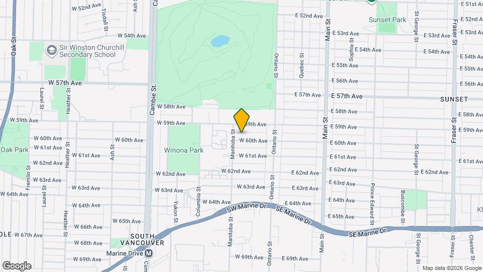 155 W 60th Ave Map and Location Details