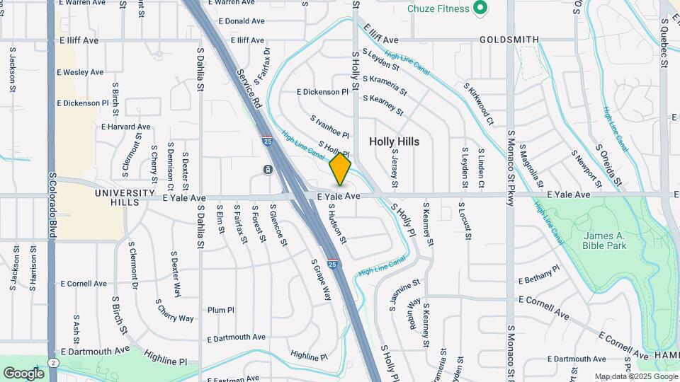 5565 E Yale Ave, Unit 2 Map and Location Details