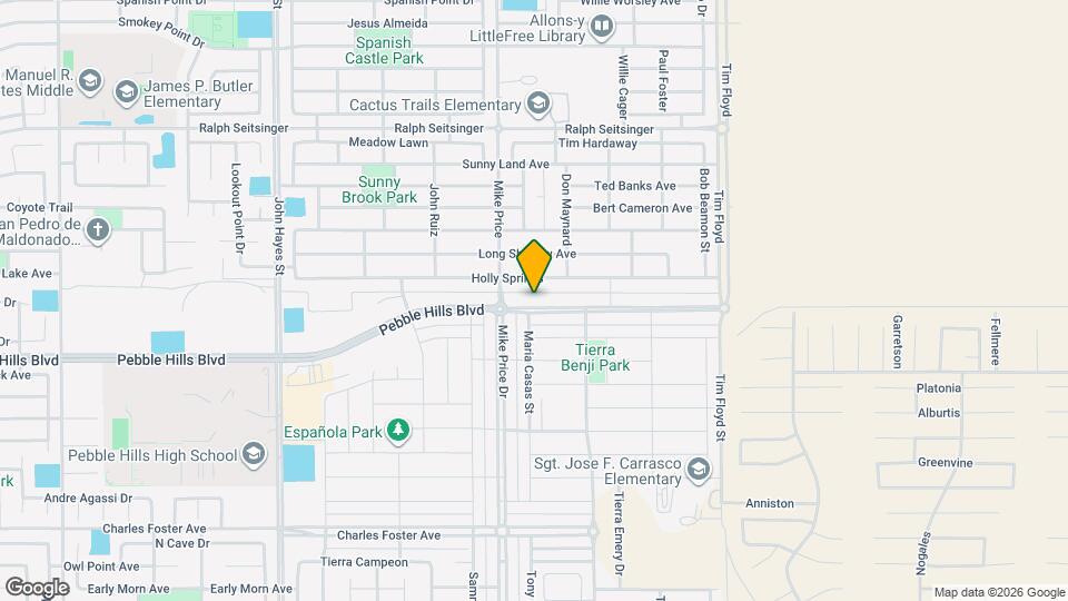 14717 Pebble Hills Blvd Map and Location Details