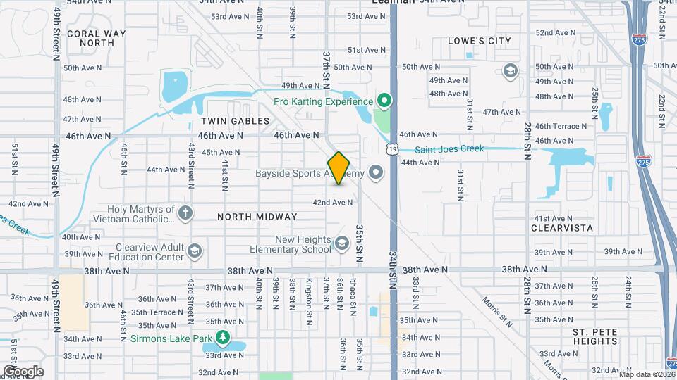 3620 43rd Ave N Map and Location Details