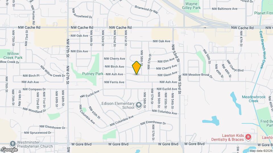 5716 NW Glenn Ave Map and Location Details