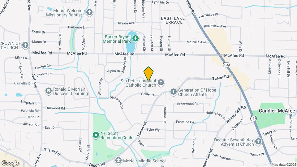 2386 Cresta Dr Map and Location Details