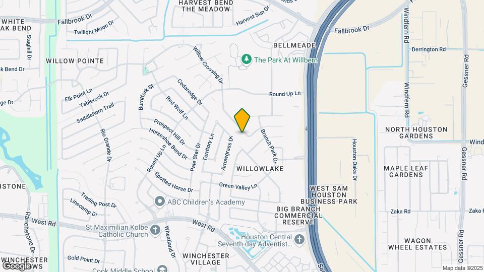 10115 Willow Crossing Dr Map and Location Details
